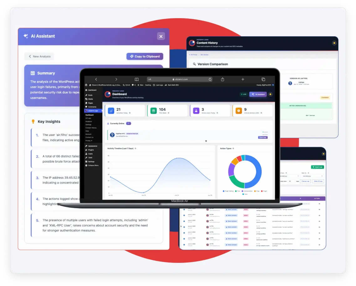 Obzervi in action â€” install, log, analyze, block, alert