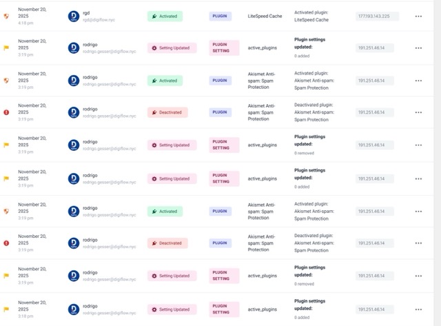 Obzervi Activity Logs